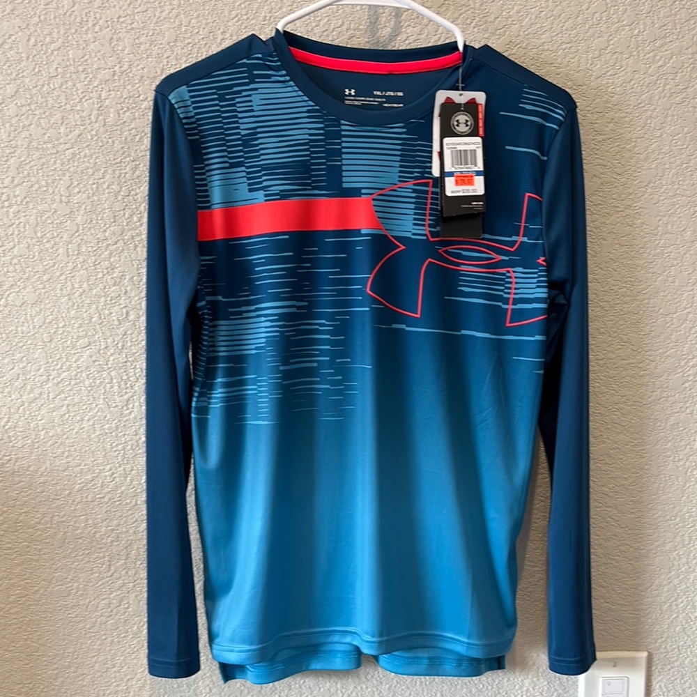 Boy’s Under Armour Blue Long Sleeve Shirt
